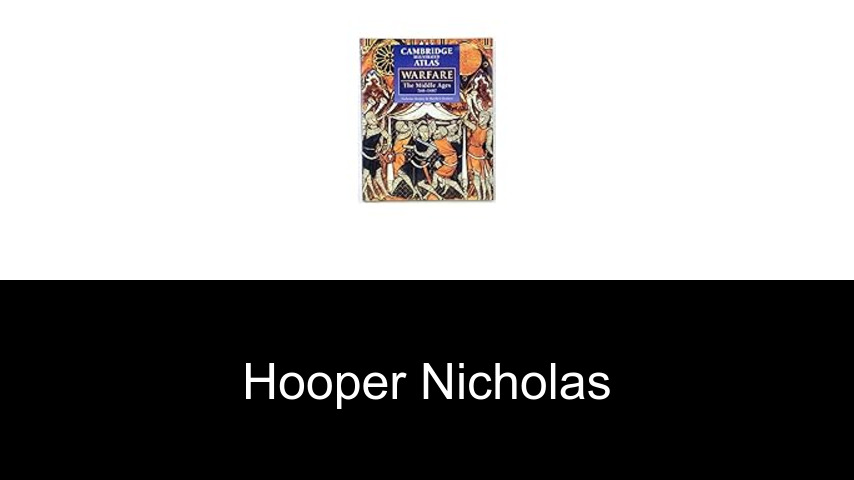livres de Hooper Nicholas