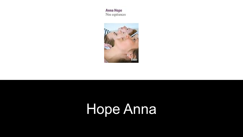 livres de Hope Anna