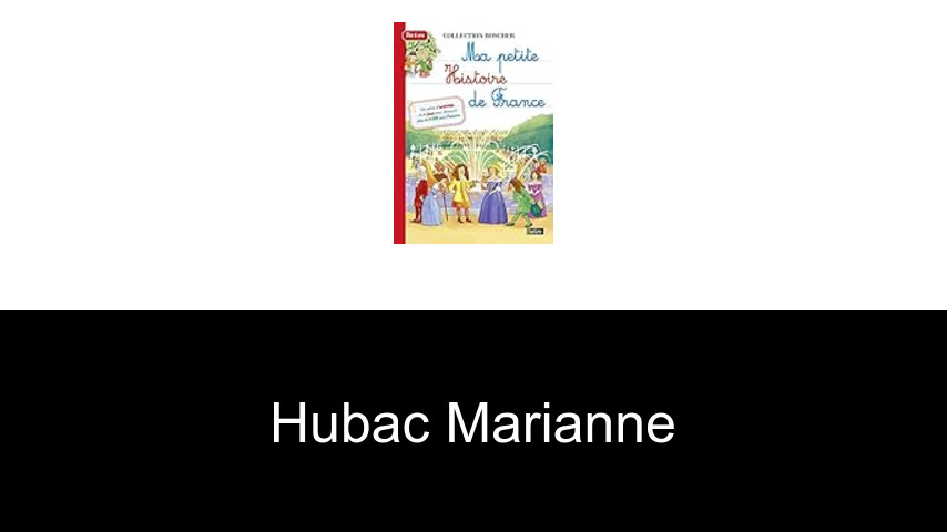 livres de Hubac Marianne