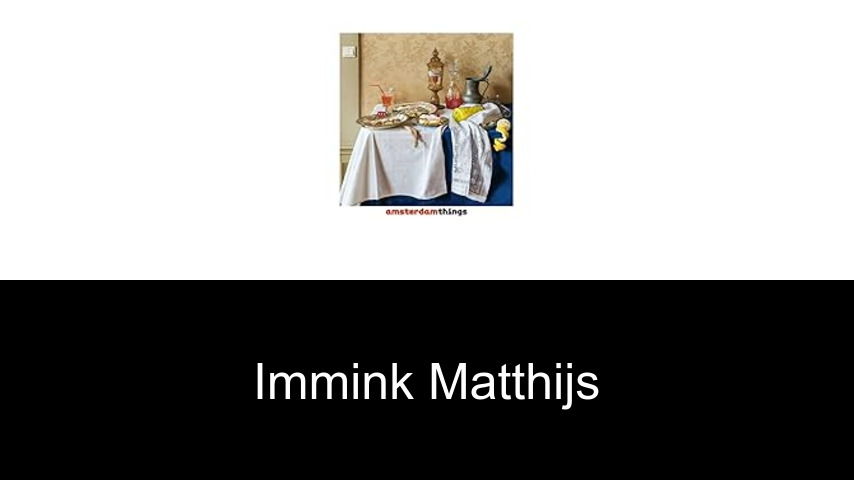livres de Immink Matthijs