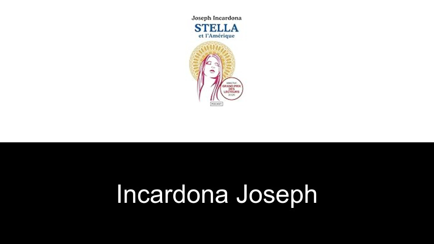 livres de Incardona Joseph