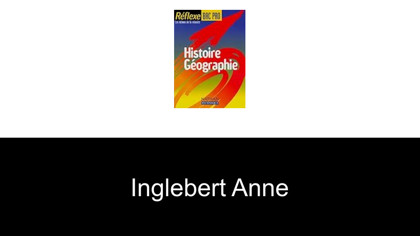 livres de Inglebert Anne