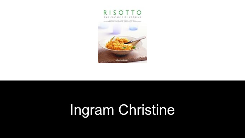 livres de Ingram Christine