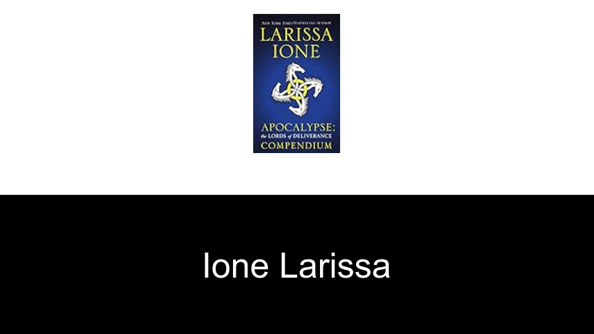 livres de Ione Larissa