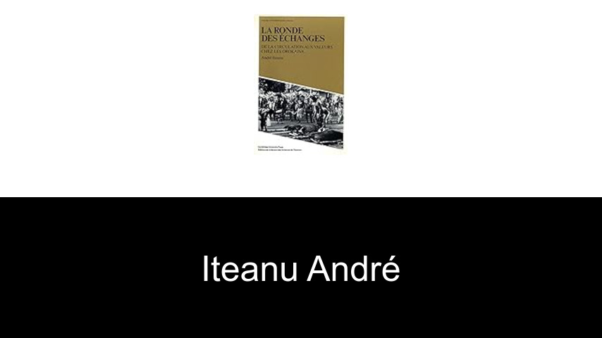 livres de Iteanu André