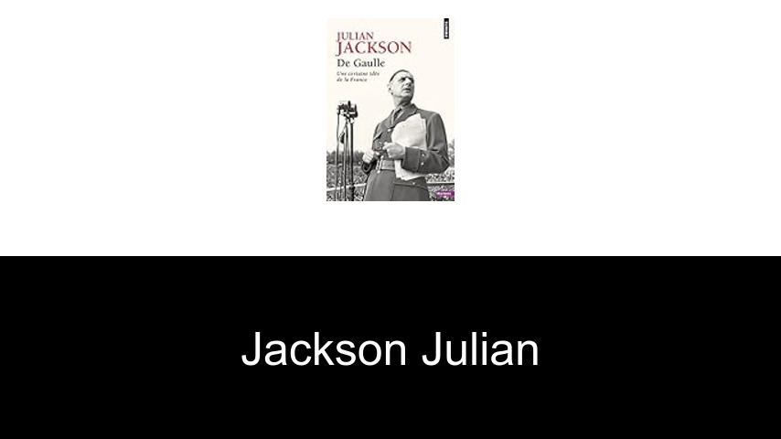 livres de Jackson Julian