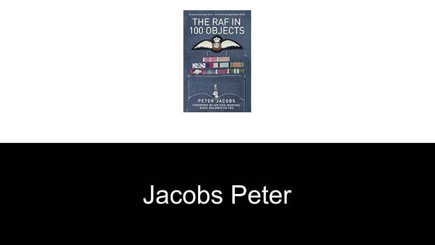 livres de Jacobs Peter