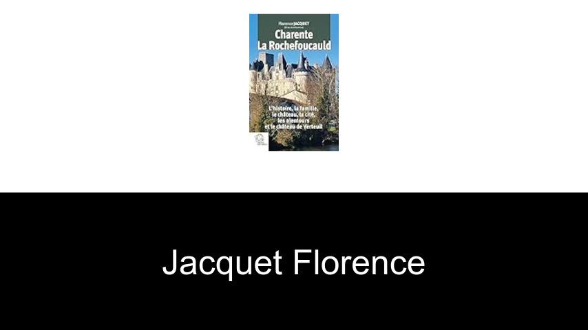 livres de Jacquet Florence
