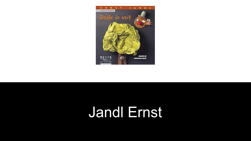 livres de Jandl Ernst