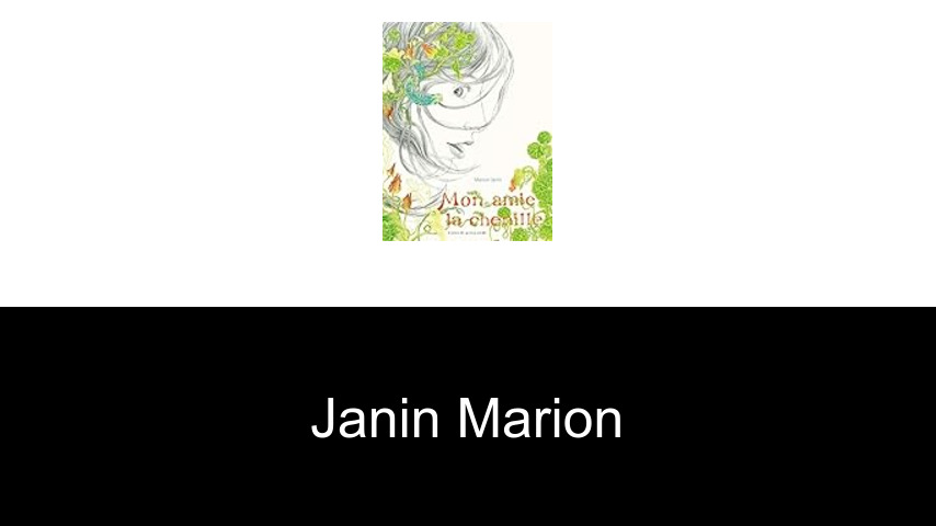 livres de Janin Marion