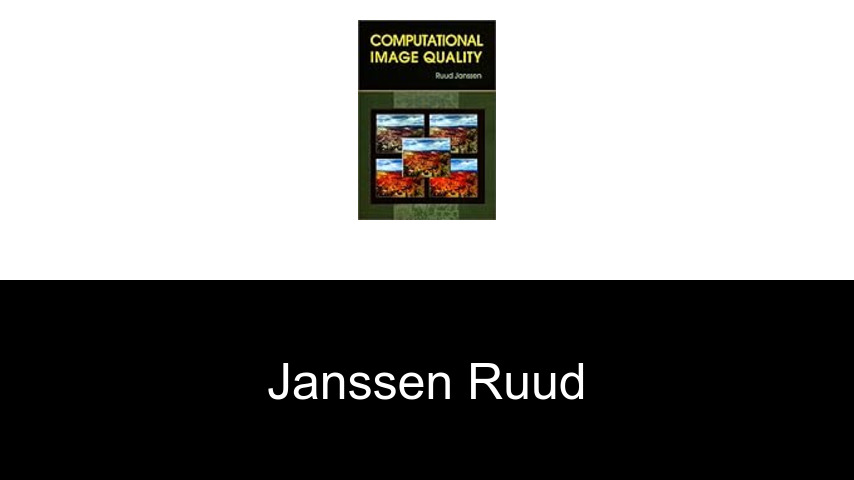 livres de Janssen Ruud