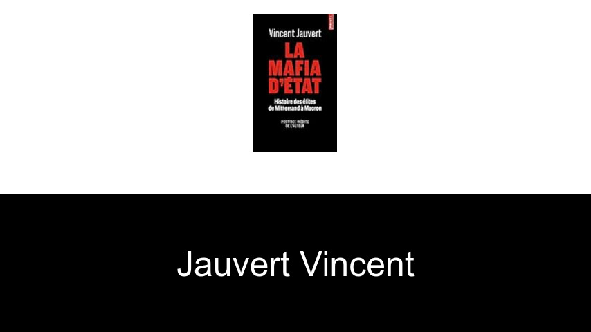 livres de Jauvert Vincent