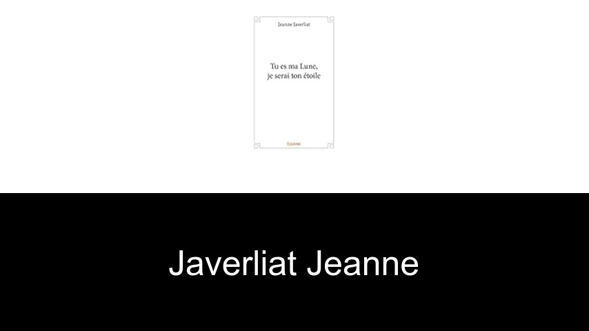 livres de Javerliat Jeanne