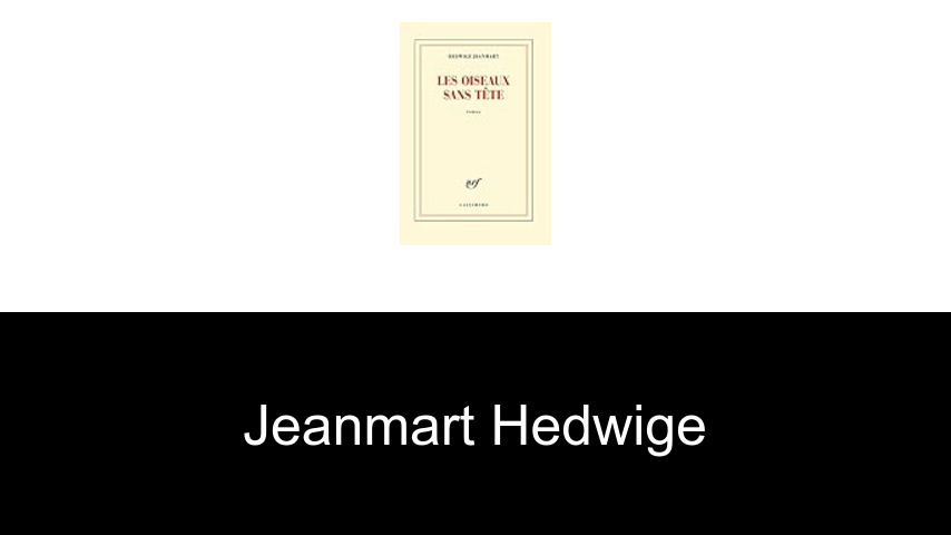 livres de Jeanmart Hedwige