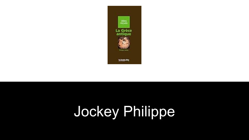 livres de Jockey Philippe