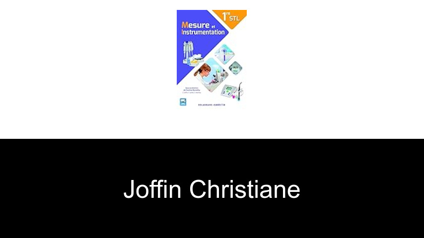 livres de Joffin Christiane
