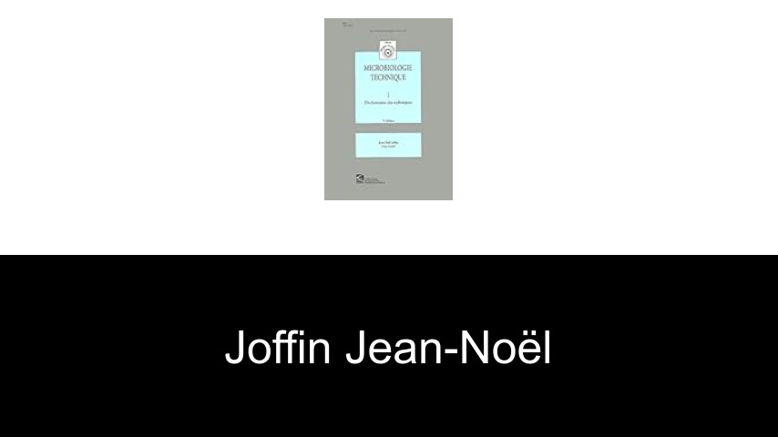 livres de Joffin Jean-Noël