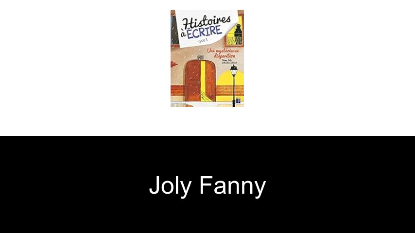 livres de Joly Fanny