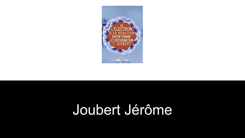livres de Joubert Jérôme