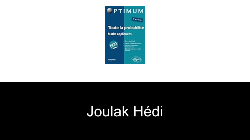 livres de Joulak Hédi