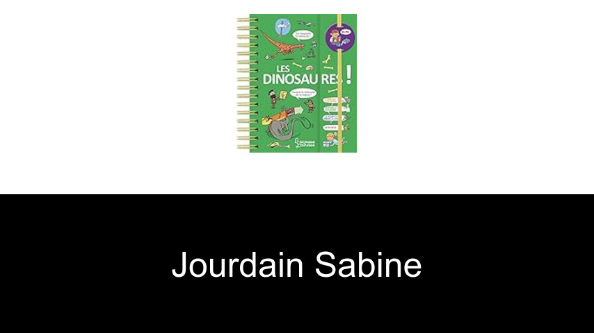 livres de Jourdain Sabine