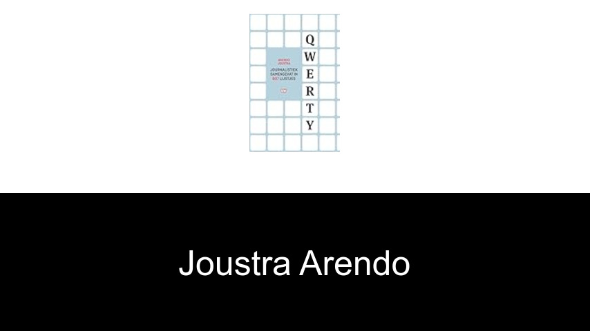 livres de Joustra Arendo