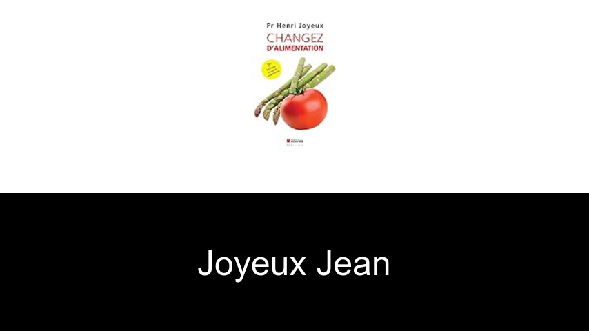 livres de Joyeux Jean