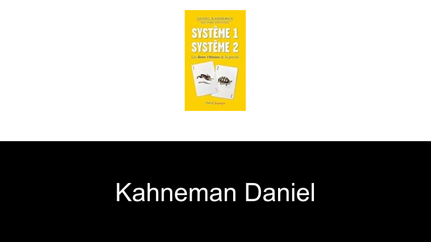 livres de Kahneman Daniel