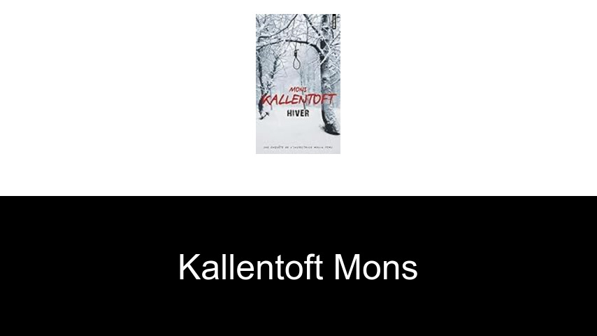 livres de Kallentoft Mons