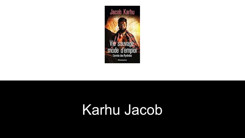 livres de Karhu Jacob