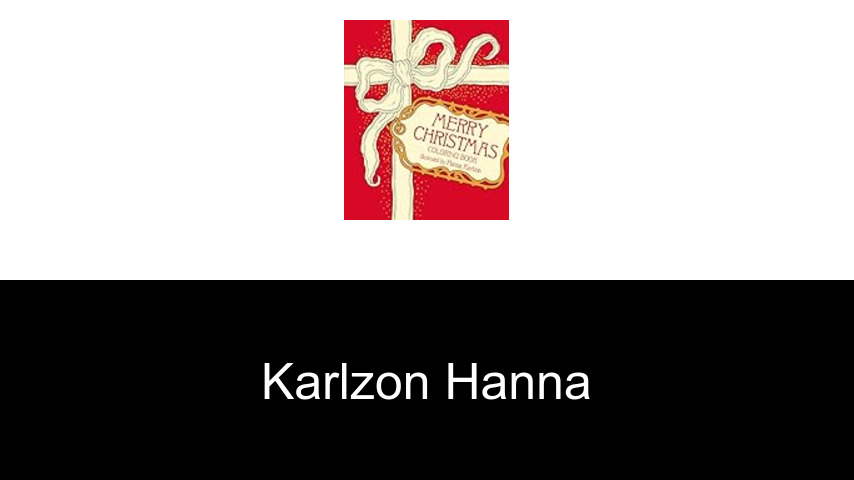 livres de Karlzon Hanna