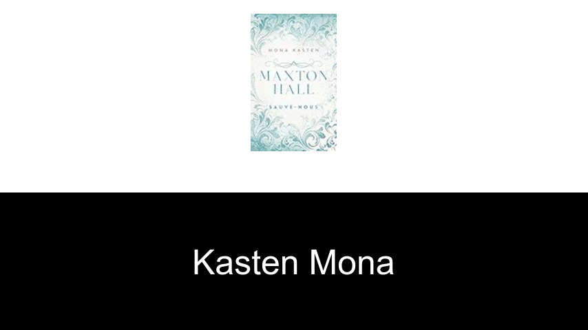 livres de Kasten Mona