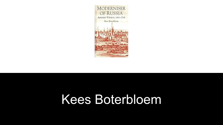 livres de Kees Boterbloem