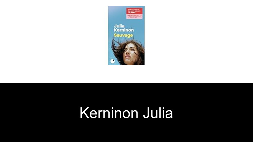 livres de Kerninon Julia