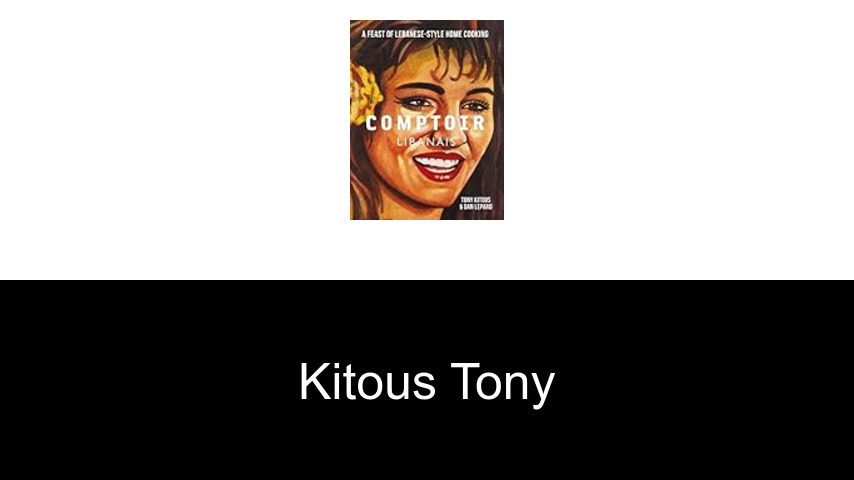 livres de Kitous Tony