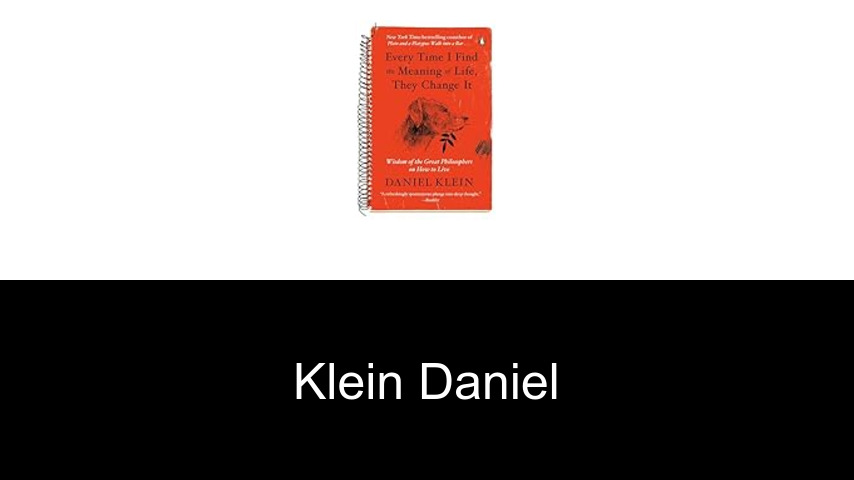 livres de Klein Daniel