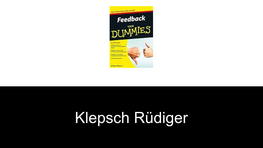 livres de Klepsch Rüdiger