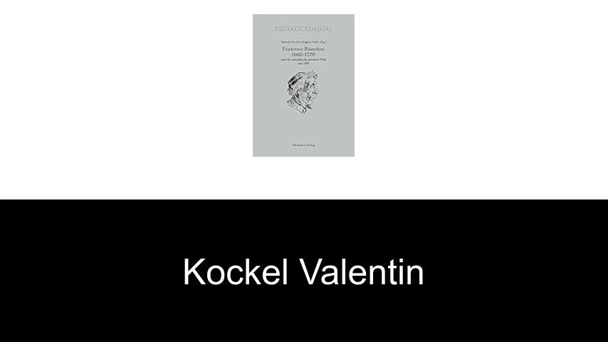 livres de Kockel Valentin