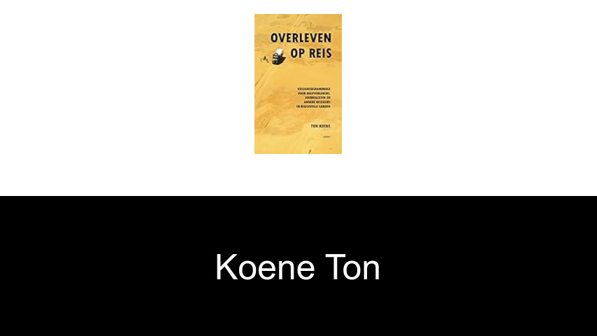 livres de Koene Ton