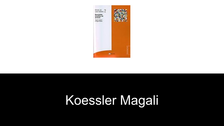 livres de Koessler Magali