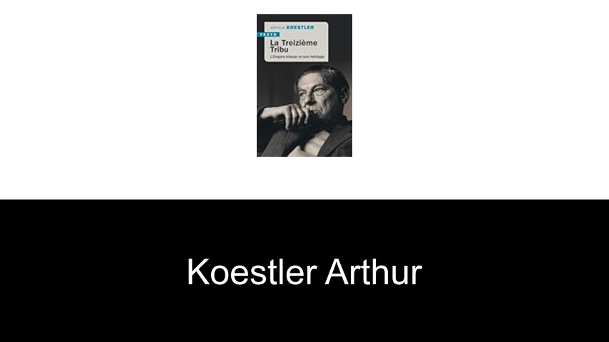 livres de Koestler Arthur