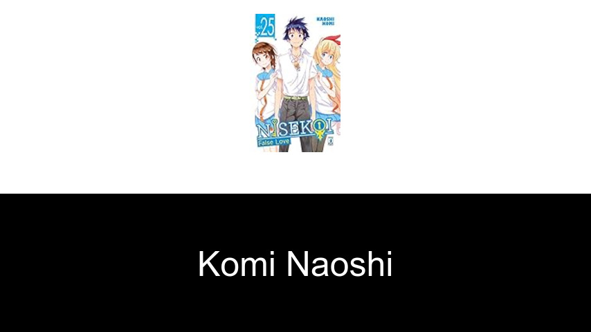 livres de Komi Naoshi
