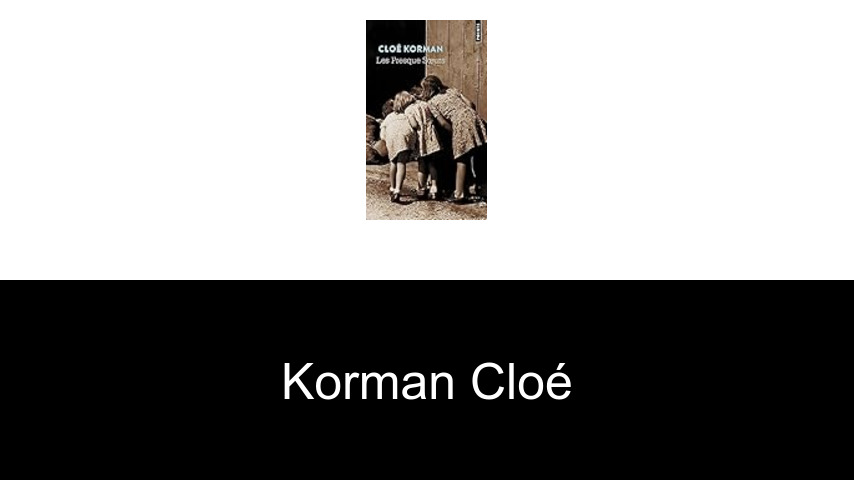 livres de Korman Cloé