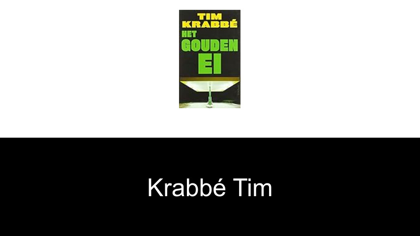 livres de Krabbé Tim