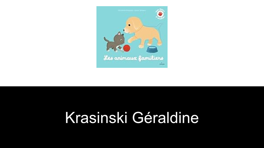 livres de Krasinski Géraldine