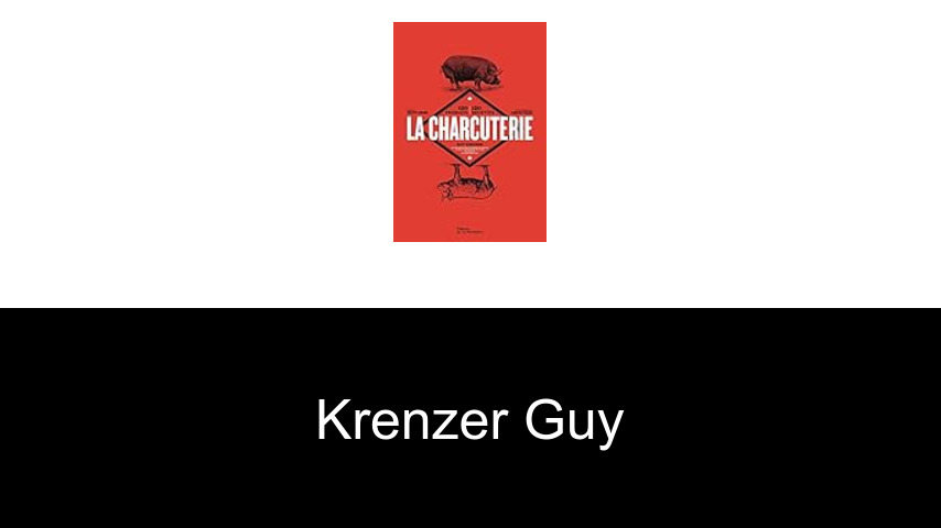 livres de Krenzer Guy