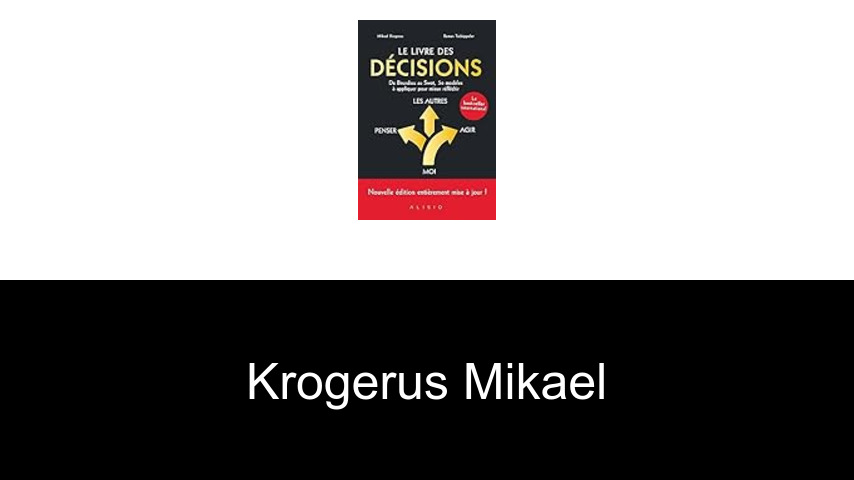 livres de Krogerus Mikael