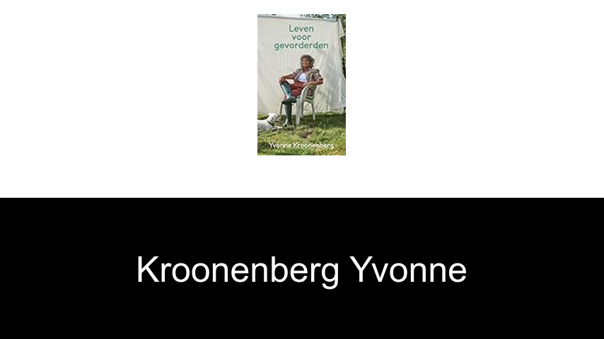 livres de Kroonenberg Yvonne