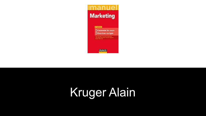 livres de Kruger Alain
