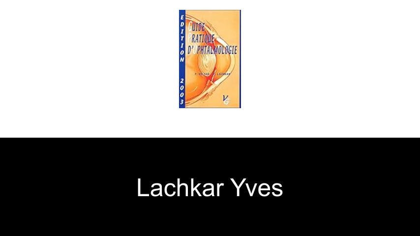 livres de Lachkar Yves